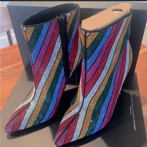 INC International Concepts Multicolor Striped Ankle Boots
